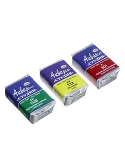 Акварель художественная в кюветах «Гамма. Студия», 24 цвета × 2.5 мл