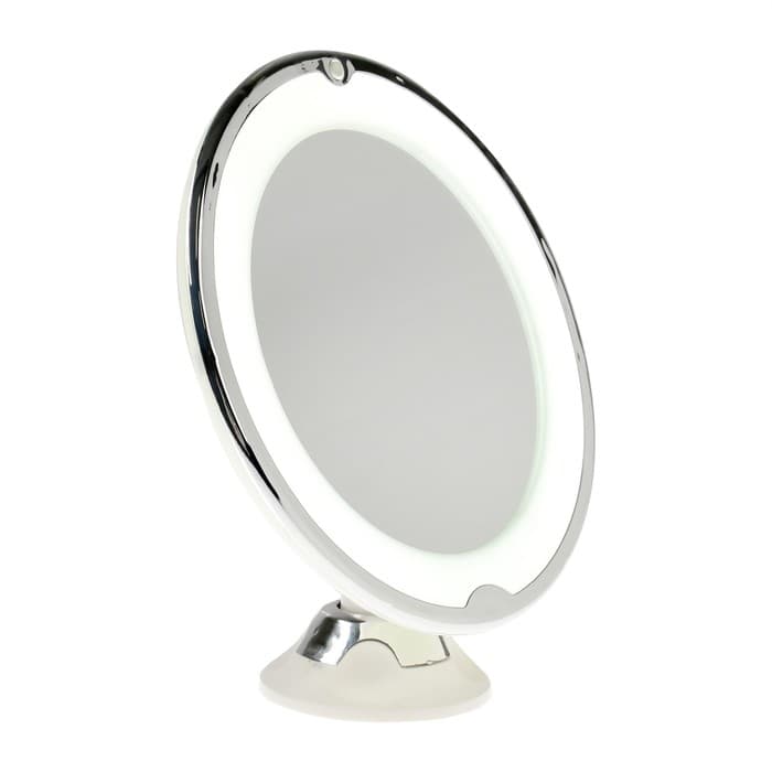 Зеркало Luazon KZ- 13, подсветка, настенное, 18 диодов, 3 режима свечения, от батареек 3×ААА