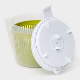 Центрифуга для сушки зелени Доляна Fresh cook, 2 л, пластик, белая, зелёная
