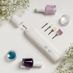 Аппарат для маникюра Luazon LMM-02, портативный, 5 насадок, АКБ, белый