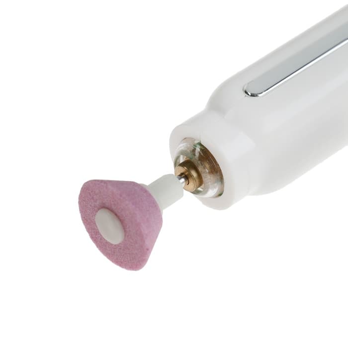 Аппарат для маникюра Luazon LMM-02, портативный, 5 насадок, АКБ, белый