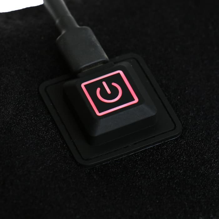 Массажёр для ног LuazON LEM-13, бандаж на колено, 3 температурных режима, АКБ, чёрный