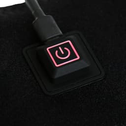 Массажёр для ног LuazON LEM-13, бандаж на колено, 3 температурных режима, АКБ, чёрный