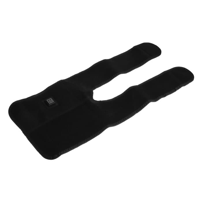 Массажёр для ног LuazON LEM-13, бандаж на колено, 3 температурных режима, АКБ, чёрный