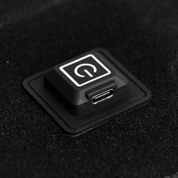 Массажёр для ног LuazON LEM-13, бандаж на колено, 3 температурных режима, АКБ, чёрный