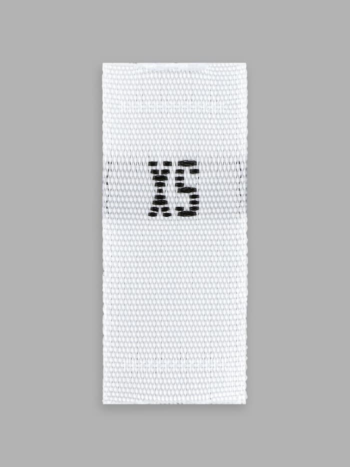 Размерники жаккардовые, XS, 12×30 мм, 100 шт., белые