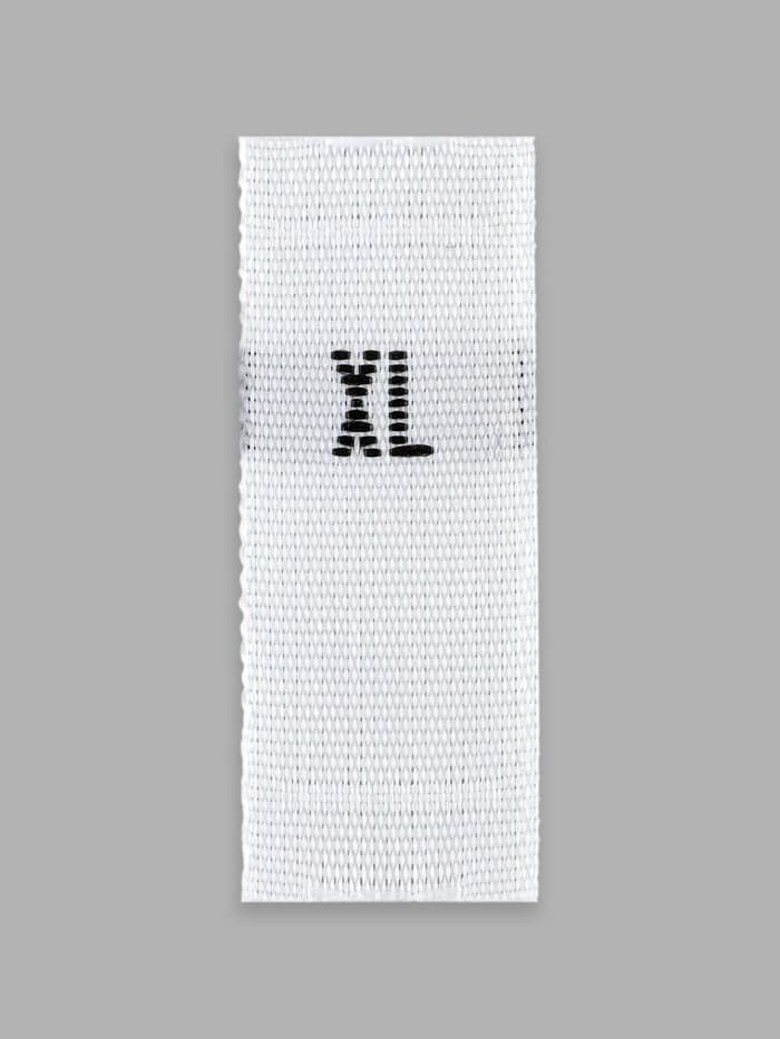 Размерники жаккардовые, XL, 12×30 мм, 100 шт., белые