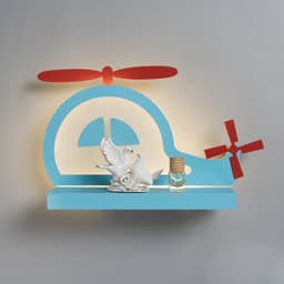Бра «Вертолет» LED 18 Вт синий 35×25×8 см
