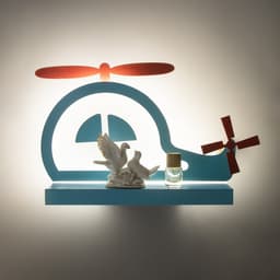 Бра «Вертолет» LED 18 Вт синий 35×25×8 см