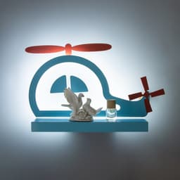 Бра «Вертолет» LED 18 Вт синий 35×25×8 см