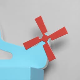 Бра «Вертолет» LED 18 Вт синий 35×25×8 см