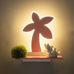 Бра «Пальма» LED 18 Вт розовый 35×25×8 см