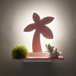 Бра «Пальма» LED 18 Вт розовый 35×25×8 см