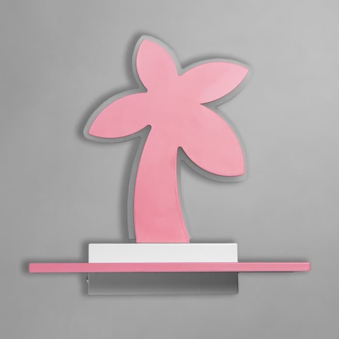 Бра «Пальма» LED 18 Вт розовый 35×25×8 см