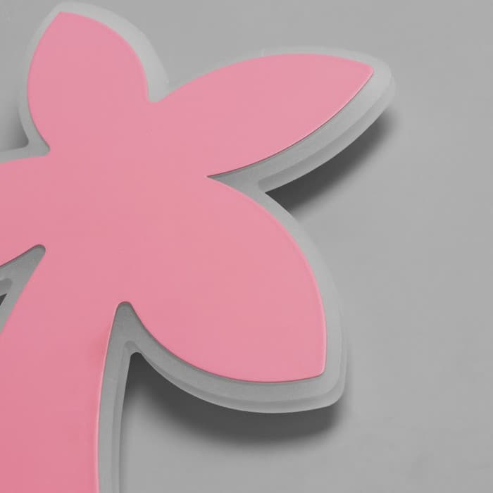 Бра «Пальма» LED 18 Вт розовый 35×25×8 см