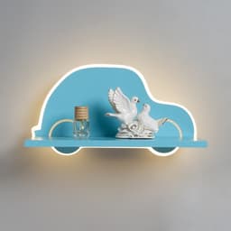 Бра «Машина» LED 18 Вт синий 35×25×8 см