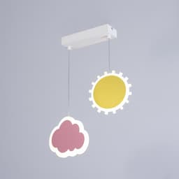 Светильник подвесной «Рассвет» LED 36 Вт цветной 30×5×60 см