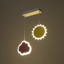 Светильник подвесной «Рассвет» LED 36 Вт цветной 30×5×60 см