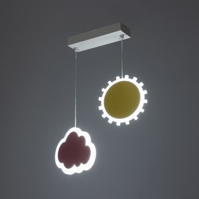 Светильник подвесной «Рассвет» LED 36 Вт цветной 30×5×60 см