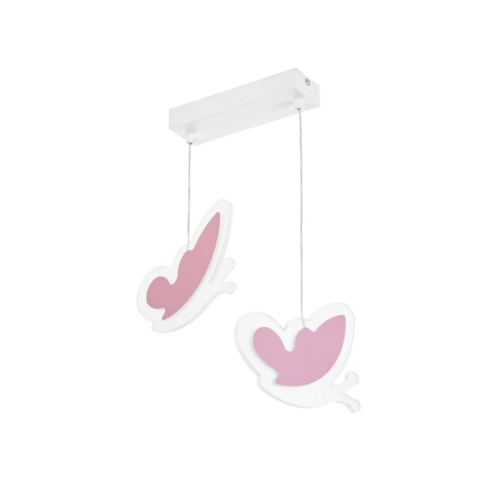 Светильник подвесной «Бабочки» LED 32 Вт розовый 35×5×60 см