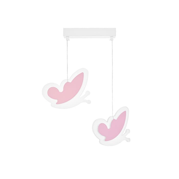 Светильник подвесной «Бабочки» LED 32 Вт розовый 35×5×60 см