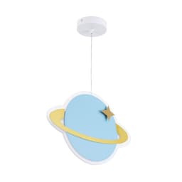 Светильник подвесной «Планета» LED 24 Вт голубой 30×5×60 см