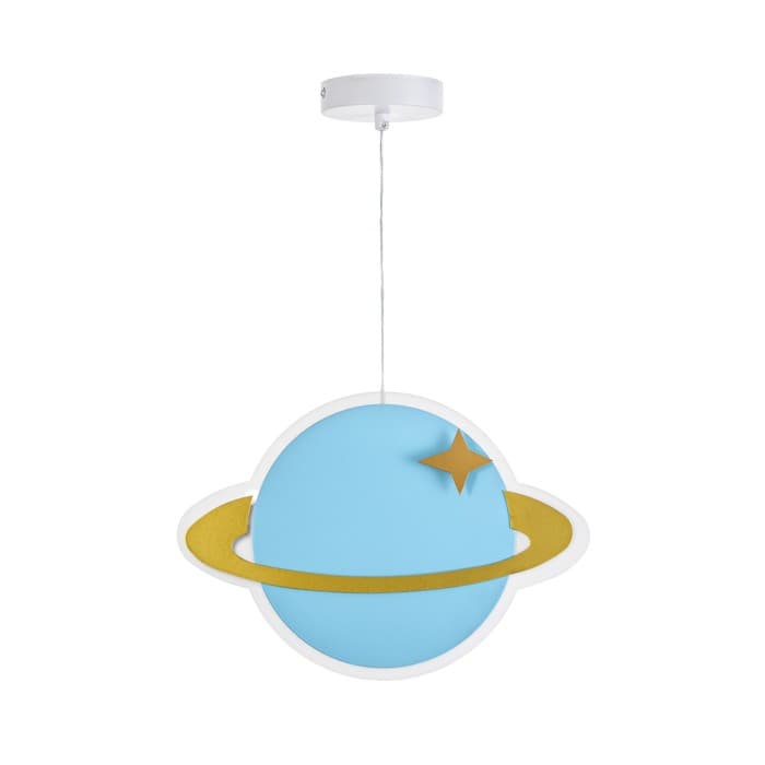 Светильник подвесной «Планета» LED 24 Вт голубой 30×5×60 см