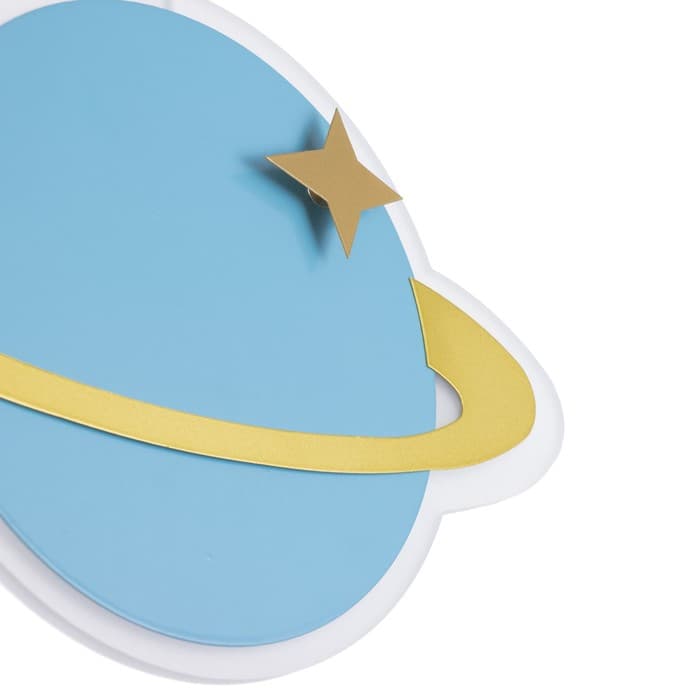 Светильник подвесной «Планета» LED 24 Вт голубой 30×5×60 см