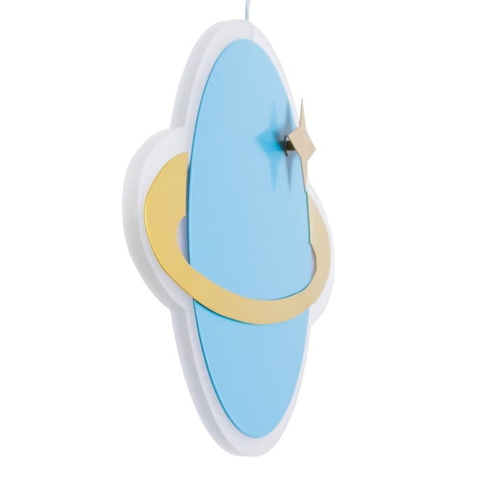 Светильник подвесной «Планета» LED 24 Вт голубой 30×5×60 см