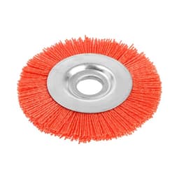 Щетка нейлоновая для УШМ ТУНДРА, плоская, посадка 22 мм, 125 мм