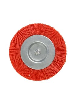 Щетка нейлоновая для дрели ТУНДРА, со шпилькой, плоская, 125 мм