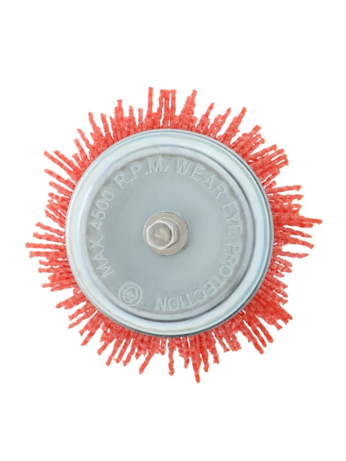 Щетка нейлоновая для дрели ТУНДРА, со шпилькой, «чашка», 75 мм