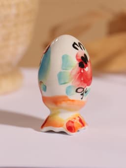 Фигурка фарфор «Яйцо сувенирное: малое», 6.5 см, гжель, цветное