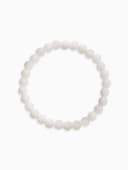 Браслет из бусин «Кварц», d=5.5 см, шар №6, белый