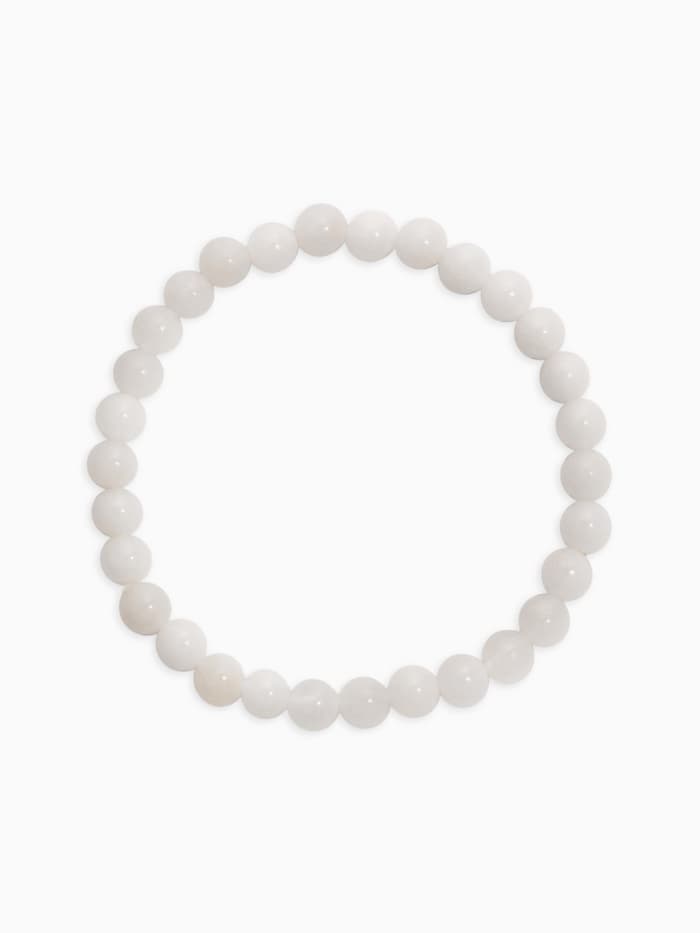 Набор браслетов из бусин «Кварц розовый и Аквамарин», 2 шт. шар №6