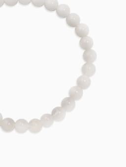 Набор браслетов из бусин «Кварц розовый и Аквамарин», 2 шт. шар №6