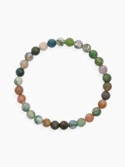 Набор браслетов из бусин «Лабрадор и Яшма», 2 шт. шар №6