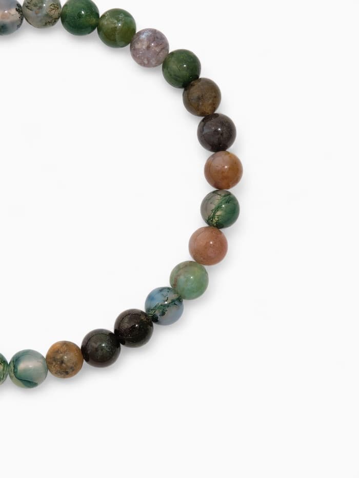 Набор браслетов из бусин «Лабрадор и Яшма», 2 шт. шар №6