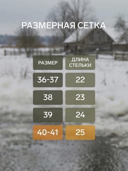 Сабо утепленные, размер 40-41, серые