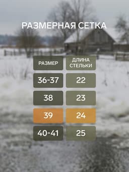 Сабо утепленные, размер 39, серые