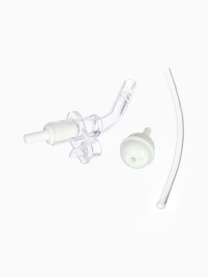 Поильник - непроливайка детский с силиконовой трубочкой «Чайка», 260 мл., с ручками, голубой