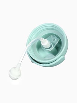 Поильник - непроливайка детский с силиконовой трубочкой «Чайка», 260 мл., с ручками, голубой