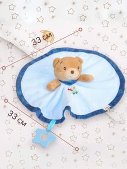 Комфортер - игрушка для сна новорожденных, M&B «Мишка», погремушка, голубой