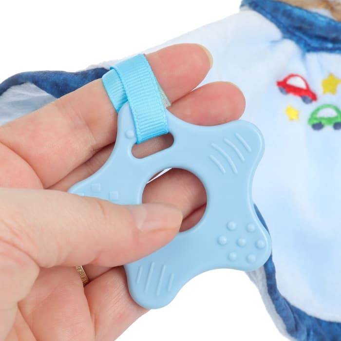 Комфортер - игрушка для сна новорожденных, M&B «Мишка», погремушка, голубой