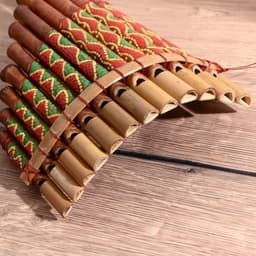 Сувенирный музыкальный инструмент «Флейта Пана» 28×19.5×6.5 см МИКС