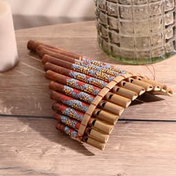 Сувенирный музыкальный инструмент «Флейта Пана» 28×19.5×6.5 см МИКС