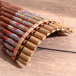 Сувенирный музыкальный инструмент «Флейта Пана» 28×19.5×6.5 см МИКС