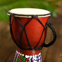 Сувенирный музыкальный инструмент «Барабан Джембе», 15×9.5×9.5 см, МИКС