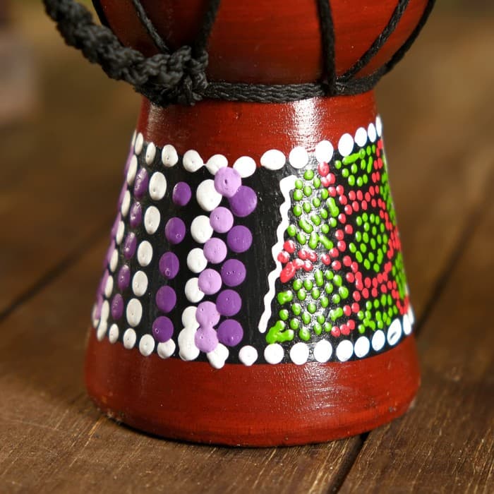 Сувенирный музыкальный инструмент «Барабан Джембе», 15×9.5×9.5 см, МИКС