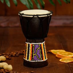 Сувенирный музыкальный инструмент «Барабан Джембе», 15×9.5×9.5 см, МИКС